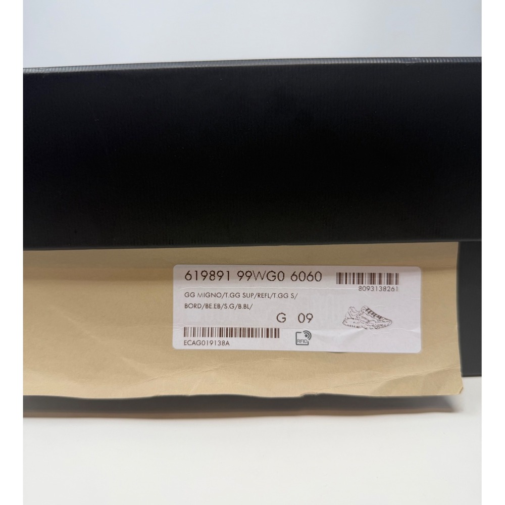 Gucci Rhyton GG Monogram Sneaker Beige/Brick Red Size 10 US 9 Gucci - Picture 9 of 9